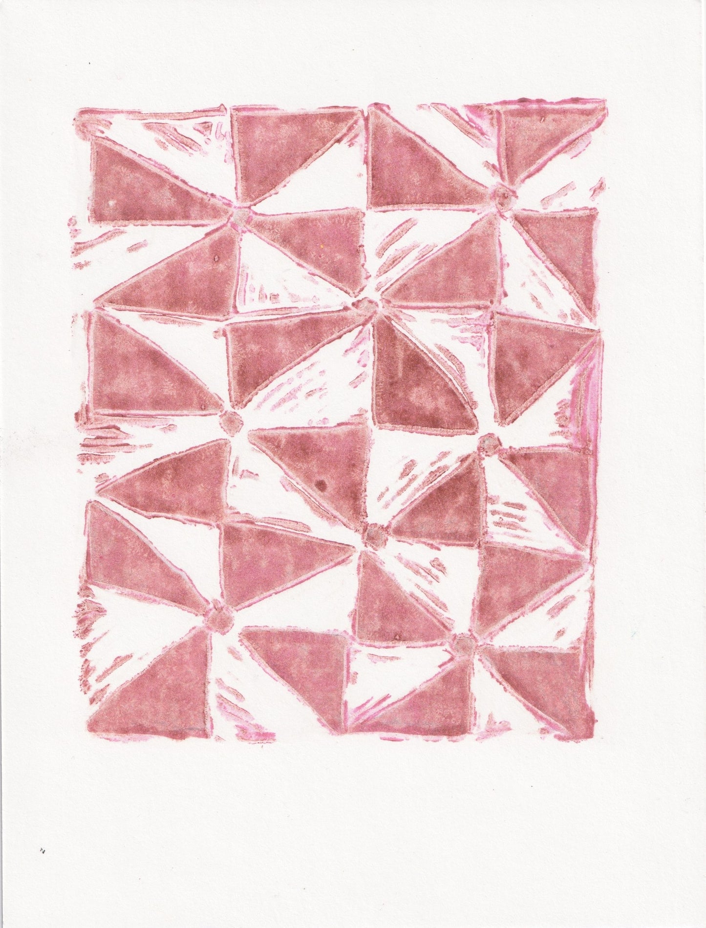 Hand blocked Print - Sand