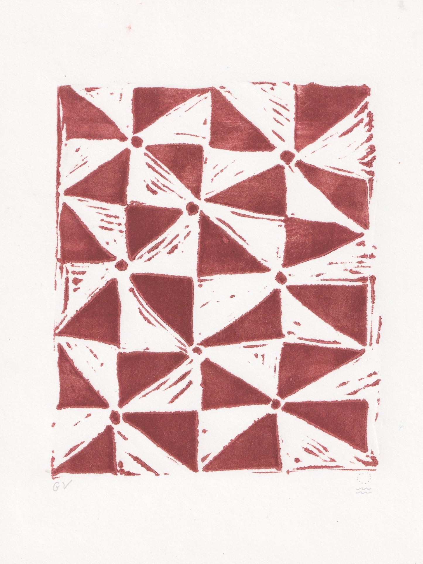 Hand blocked Print - Cafe